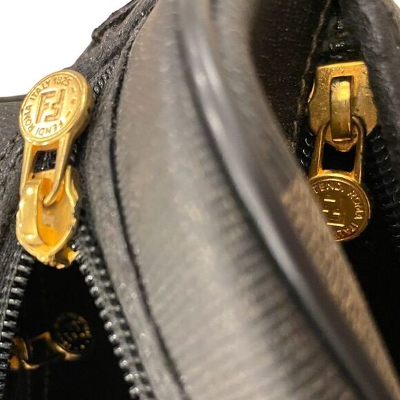 Vintage FENDI PQUIN STRIPED Clutch/Cosmetics Case - Picture 3 of 16